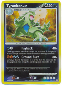 Tyranitar - 17/123 - Rare - Reverse Holo